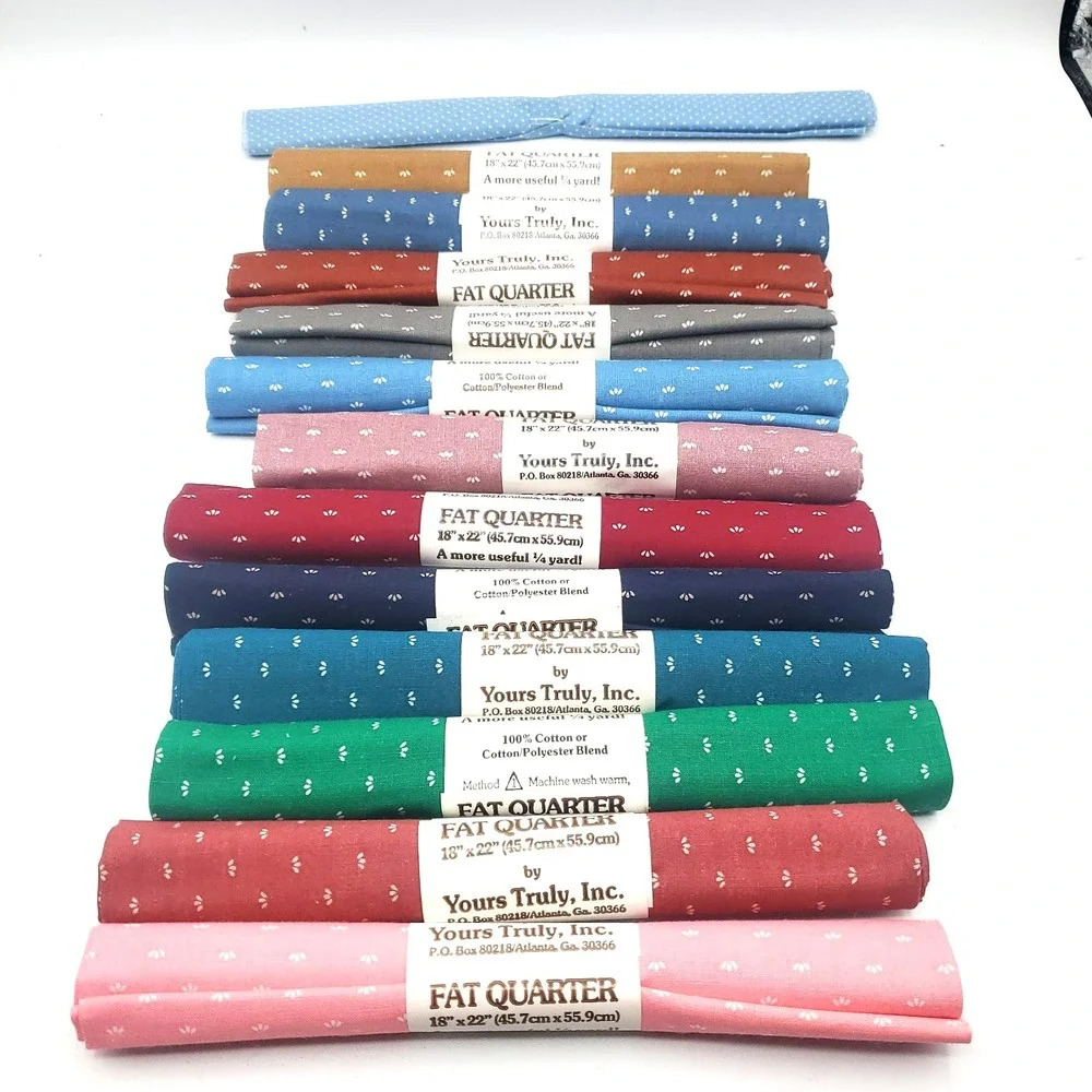Multicolor Fat Quarter Fabric Lot 12 Quilting Cotton Cuts 18